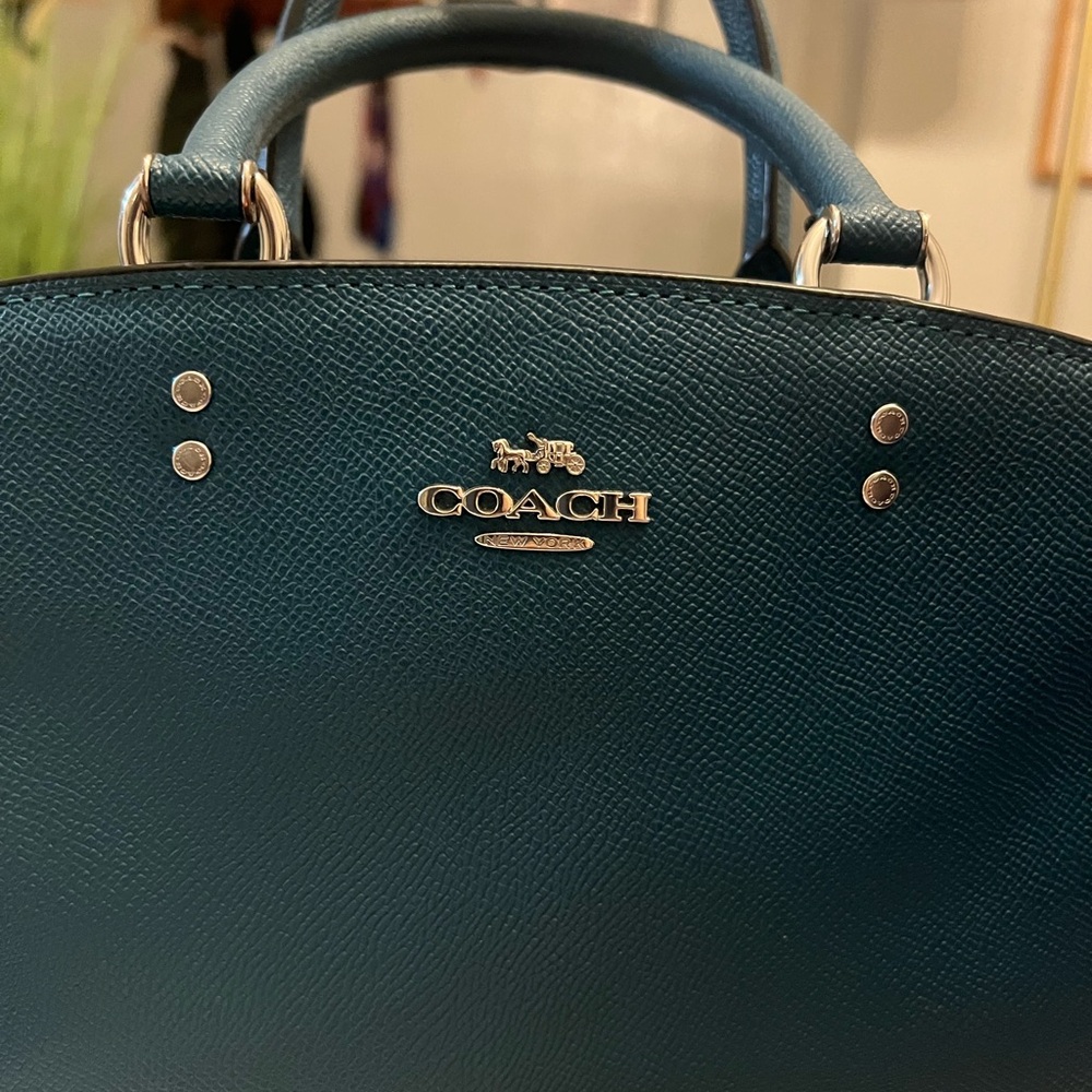 Coach Teal Satchel Bag